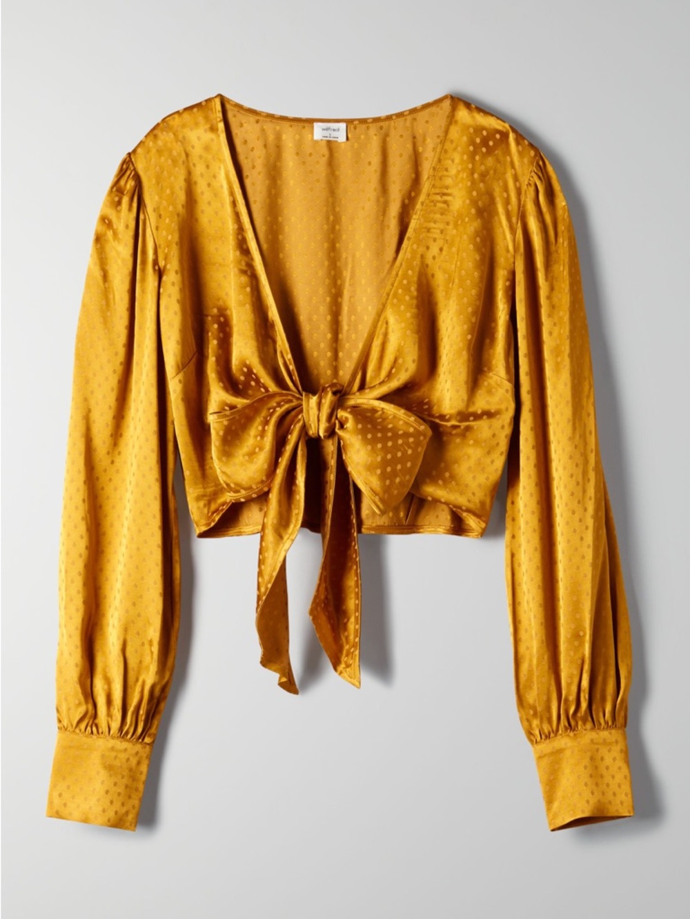 Aritzia Wilfred - Vivi Blouse in Dark Mustard